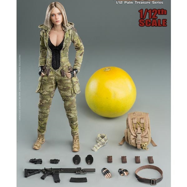 Monkey Depot - Very Cool 1:12 MC Camouflage Women Soldier - Villa 