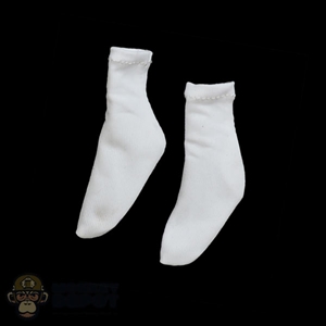 Socks: Very Cool Female White Socks