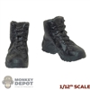 Boots: Very Cool 1:12 Female Black Molded Tactical Boots