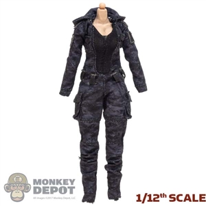 Figure: Very Cool 1/12 Female Base Body w/Dark Camo Jumpsuit