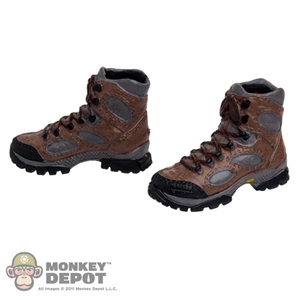 Boots: Very Hot Brown/Grey Combat (No ankle pegs)