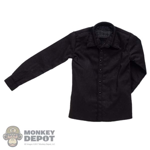 Shirt: VorToys Mens Black Dress Shirt