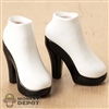 Shoes: X2Y Toys Female White High Heel Boots
