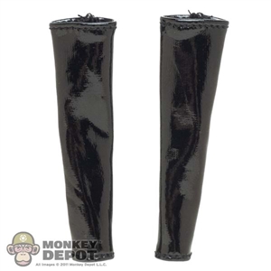 Sleeves: YM Toys Female Black Faux Leather Forearm Covers