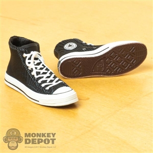 Shoes: Young Rich Toys Female Black Molded Chuck Taylors