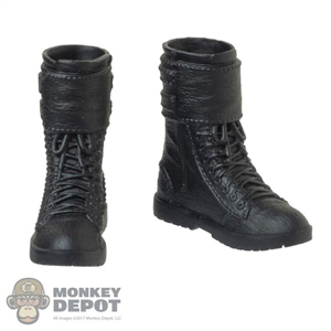 Shoes: Young Rich Toys Female Black Molded Boots