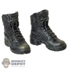 Shoes: Young Rich Toys Mens Molded Black Tactical Boots