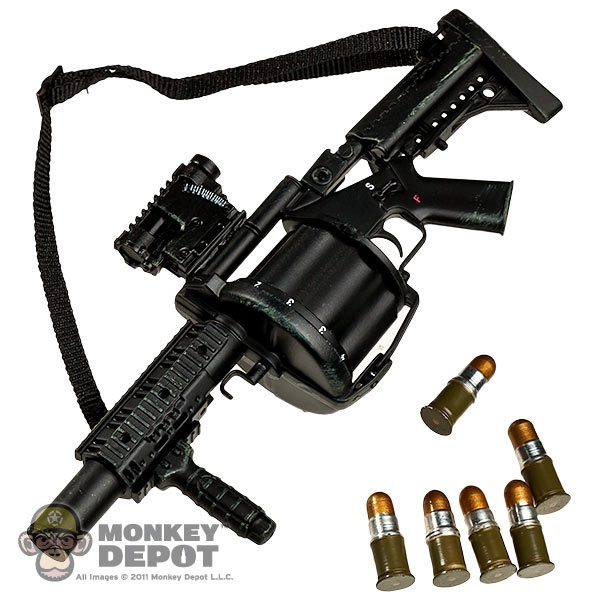 Monkey Depot - Rifle: ZY Toys Multiple Grenade Launcher M32 MGL - Black