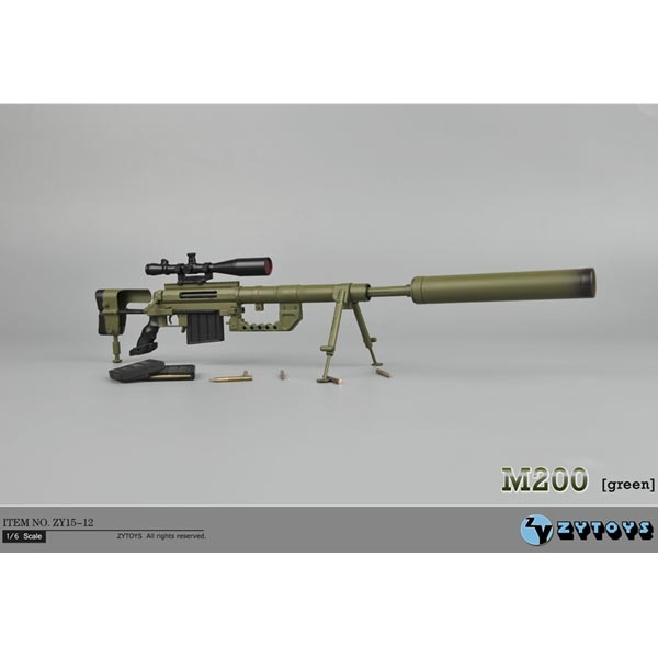 Monkey Depot - Rifle: ZY Toys M200 Bolt-Action Sniper Rifle (Green) (ZY -15-12)