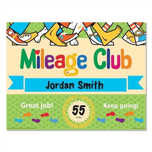 Walking Club Incentives - Mileage Club Certificates