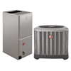 1.5 Ton Rheem 15.2 SEER2 Two Stage Heat Pump System RP15AZ18AJ2NA, RH2TZ2417STANN