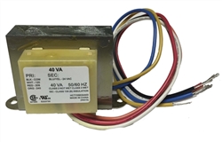 Transformer with wire leads universal 24 VAC 40 VA 120/208/240 Volt TP-40VA