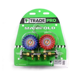 TradePro Manifold Charging Gauges w/ 5' Hoses (T)