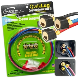 Universal Compressor Terminal Repair Kit 10AWG 2ft Wire With Nuts