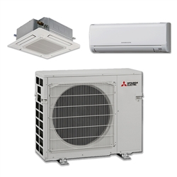 Mini Split Multi 2 Zone Mitsubishi up to 18 SEER heat pump system MXZ2C20NA4U1 x 2 Wall Mount or Ceiling Cassette