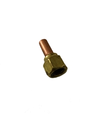 1/4 ODF x 1/4 SAE Swivel Female Flare x Solder Adapter