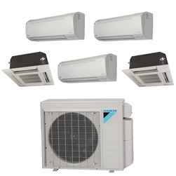 Mini Split Multi 5 Zone Daikin up to 20.2 SEER Heat Pump System 5MXS48TVJU x 5 Wall Mount or Ceiling Cassette