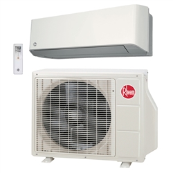 Mini Split 9,000 BTU Rheem Classic Plus 23 SEER Heat Pump System, RIWH09AVFJ, ROSH09AFWJ