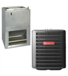 1.5 Ton Goodman 14.5 SEER Heat Pump System GSZ140181, AWUF31 WALL MOUNT Apartment/Condo Type