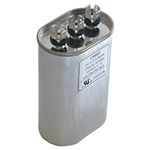 Capacitor Oval Dual Section 80/5 MFD 370/440VAC