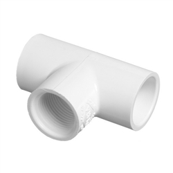 PVC Tee Fitting Schedule 40 3/4" Slip