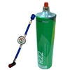 Freon R22 Refrigerant w/ UV Dye & Stop Leak 28oz Disposable One Step Can w/ Gauge & Hose 1/4" Connection