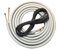 Mini Split 1/4 & 5/8 Insulated Copper, 14/4 Electrical Wire Combo - 15'