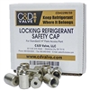 C&D Valve 410A Refrigerant Supco 1/4" Locking Caps 50 Pack, CD2290-50