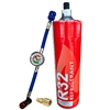 Mini Split R32 Recharge Kit 28.2oz Disposable One Step Can With Gauge & Hose & 5/16" to 1/4" Service Port Adapter