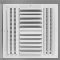 Ceiling Supply Grille 12" x 12" Four Way