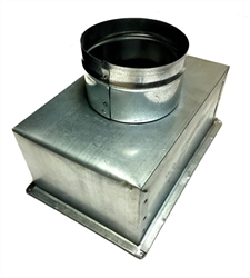 Supply Boot Metal 8" x 4" R6, 5" Collar