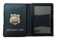 Houston Police Department Officer's Son Family Wallet with Badge