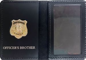Houston Police Department Officer's Brother Family Wallet with Badge