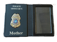 Houston Police Officer's Mother Family Member Wallet with Badge