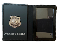 Houston Police Department Officer's Sister Family Wallet with Badge