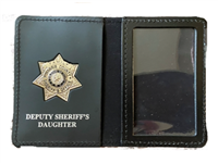 Harris County Sheriff Office Deputy Sheriff's Daughter Family Wallet with Badge