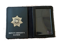 Harris County Sheriff Office Deputy Sheriff's Father Family Wallet with Badge