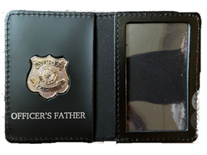 Houston Police Department Officer's Father Family Wallet with Badge