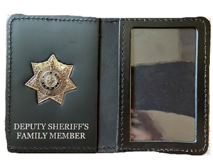 Harris County Sheriff Office Deputy Sheriff's Family Member Wallet with Badge
