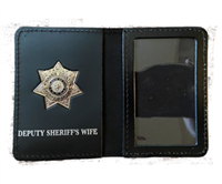 Harris County Sheriff Office Deputy Sheriff's Wife Family Wallet with Badge