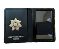 Harris County Sheriff Office Deputy Sheriff's Sister Family Wallet with Badge