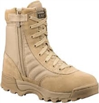 Original S.W.A.T. Classic 9" Side-Zip Tan Military Boot - 115202