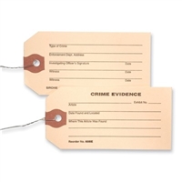 Evidence Tags 3 1/2 inch x 1 7/8 inch