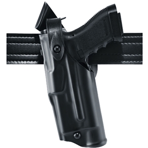 Safariland Model 6360-83 ALS Mid-Rise Left-Handed , Level III Retention Duty Holster STX TAC HIGH GLOSS BLACK