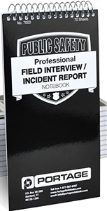 Pocket Sized Police Field Interview Notebooks #7000