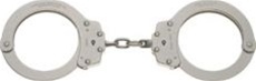 Peerless Oversized Nickel Handcuffs - Model 7030