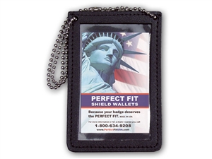 Perfect Fit Vertical Double ID Holder w/ Chain