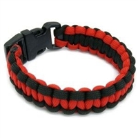 Paracord Bracelet - Red/Black