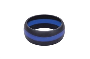 Blue Line Silicone Ring