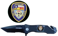 Combo Edge Knife w/ Houston Fire/EMS Logo